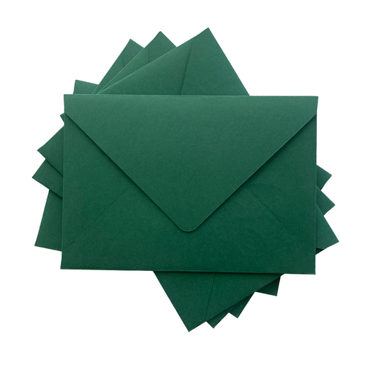 Emerald green stationery wedding envelopes