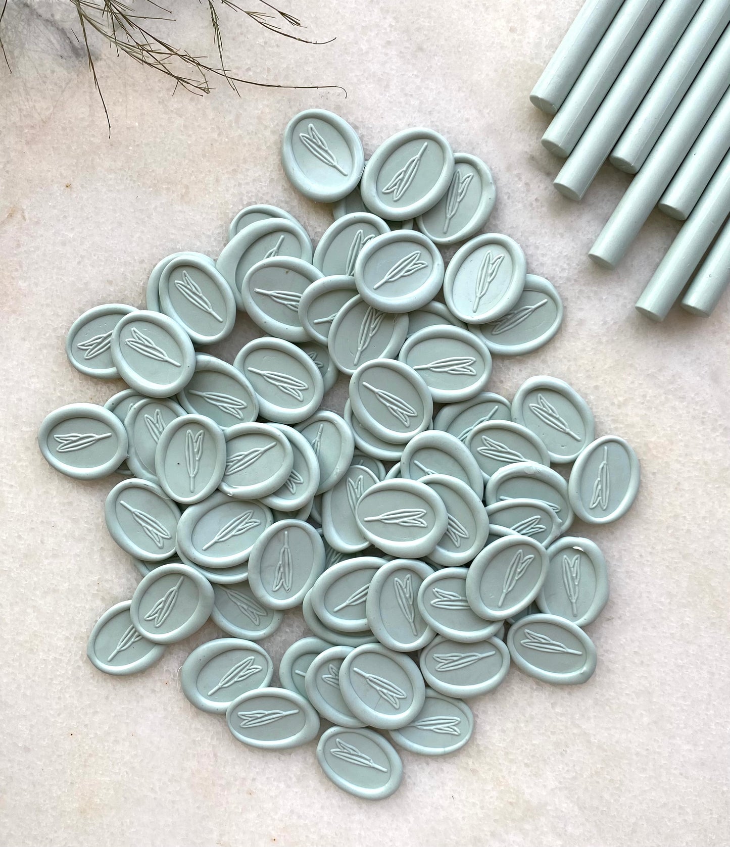 sage green wedding wax seals stationery self adhesive seals wax stamp inspo plant