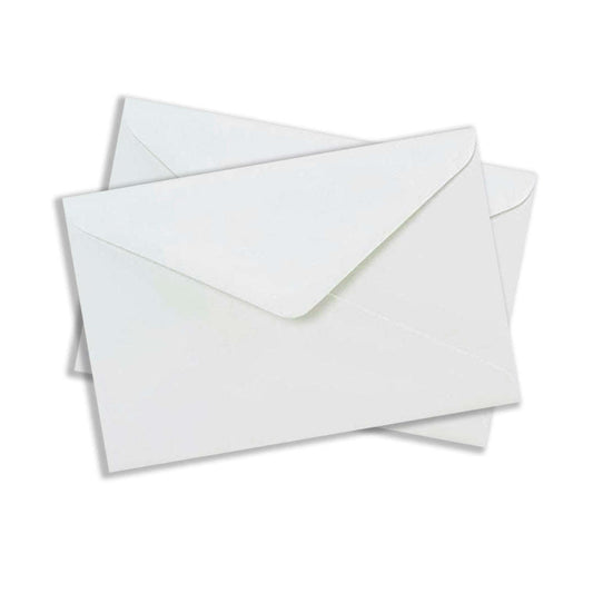 Set of 5 Rectangle Off-White Envelopes - WrapnSeal