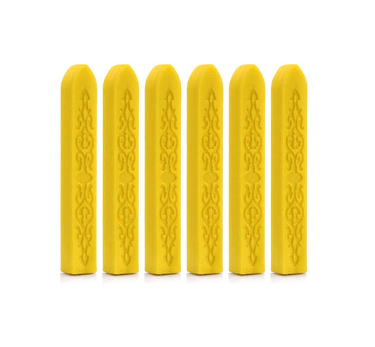 10 Traditional Yellow Wax Sticks - WrapnSeal
