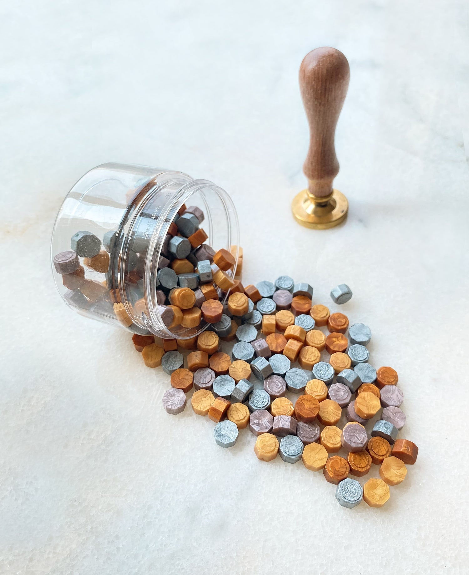 metallic wax beads jar used in wax sealing kit all supplies you will need