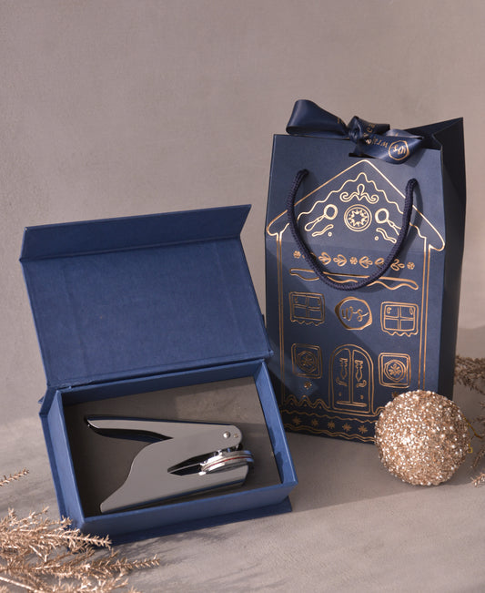 Monogram Embossed Paper Stamp