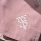 Pink Monogram Embroidered Linen Napkin