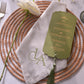 Ecru Monogram Embroidered Linen Napkin