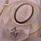 Black & White Monogram Embroidered Linen Napkin