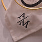 Black & White Monogram Embroidered Linen Napkin