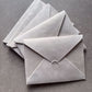 Set of 5 Velvet Off-White envelopes
