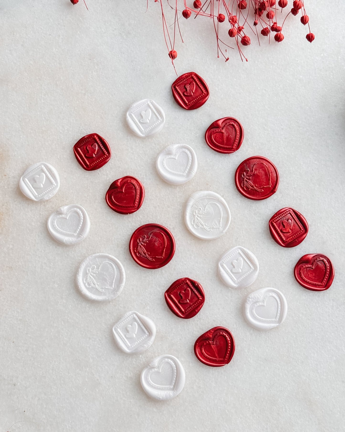 valentine wax seals red and white gift idea in egypt