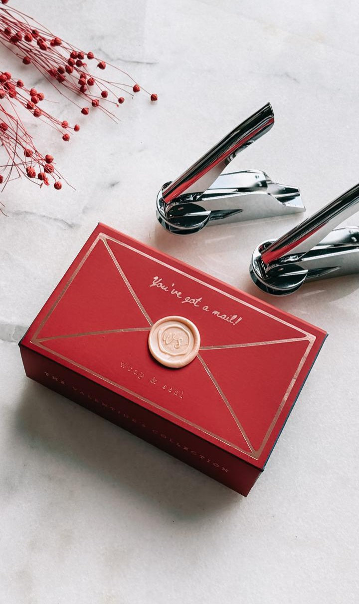 Monogram Embossed Paper Stamp