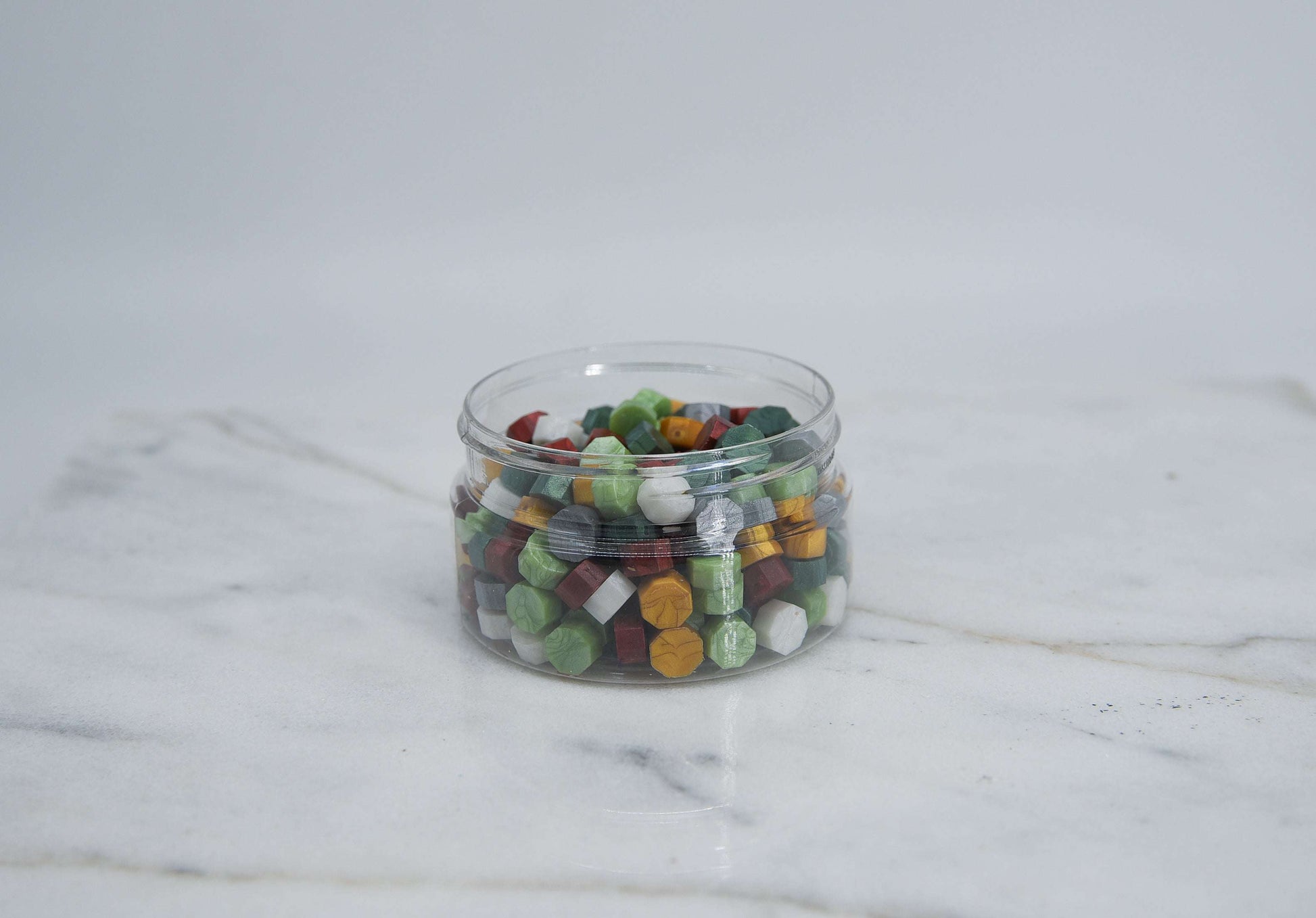 Christmas wax beads jar - WrapnSeal