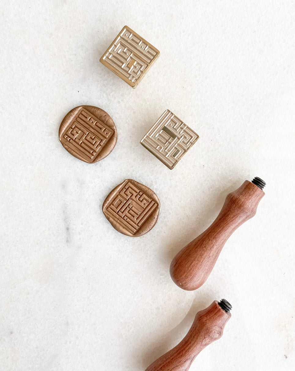 Kufi custom name arabic wax stamp stationery supplies gift ideas 
